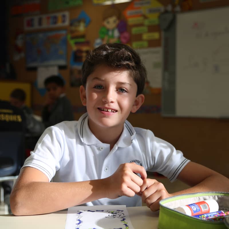 Alumnos de primaria en Cumbres Bosques
